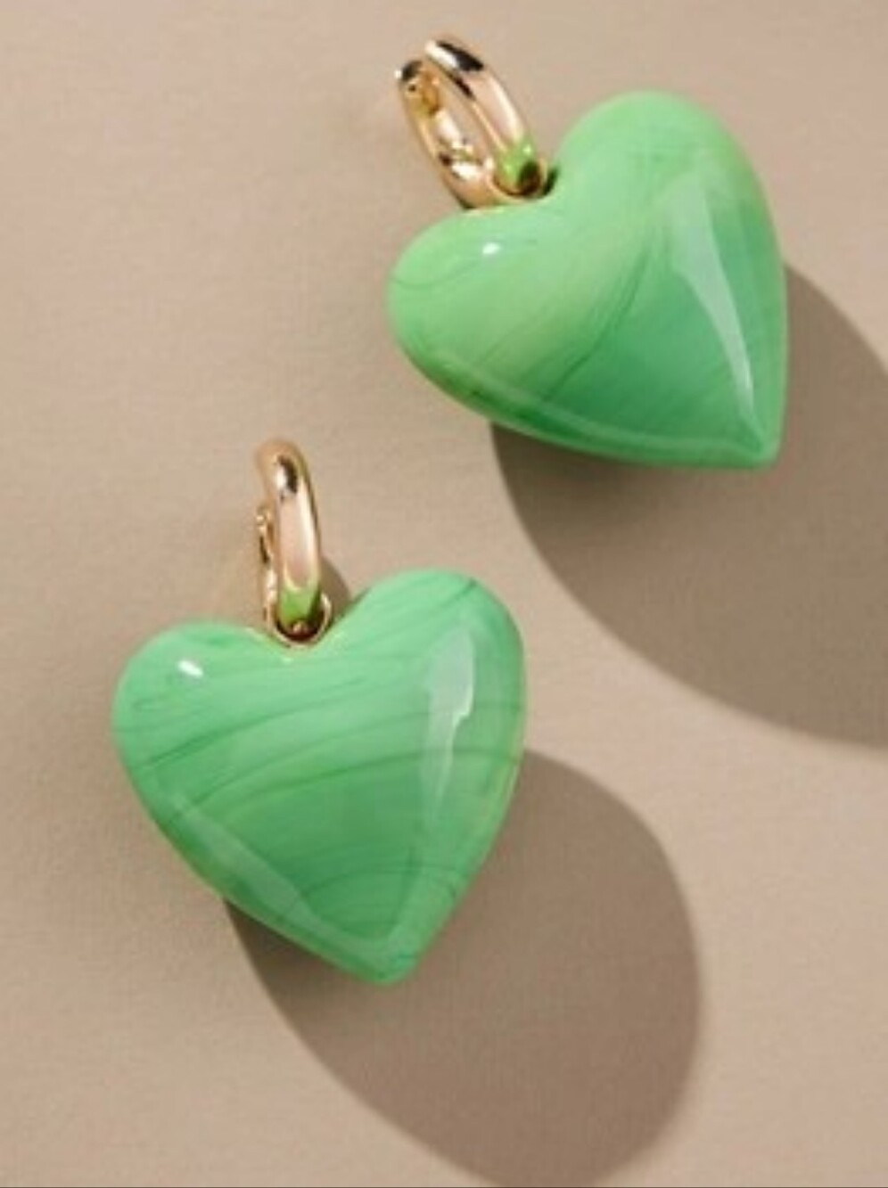 NWT Anthropologie Puffy Heart  Earrings